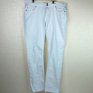 Sizzle Jeans curvy white straight leg jeans